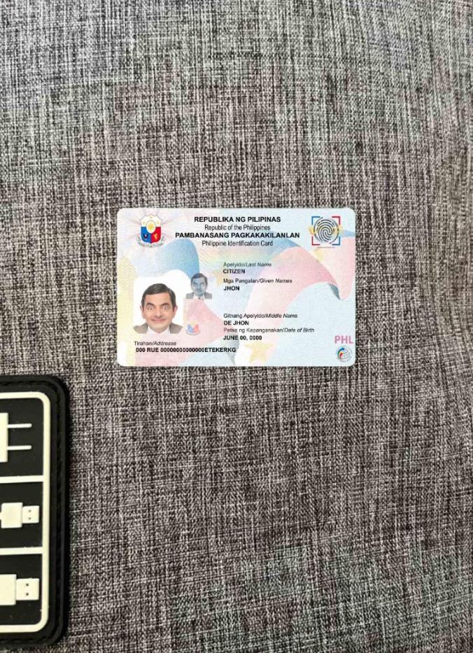 Downloadable Philippines ID (2019 present) photolook real example